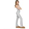 Forever 21 Women’s Flare Leggings with Side Stripes(Grey)