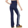 Forever 21 Women’s Flare Leggings with Side Stripes(Navy)