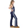 Forever 21 Women’s Flare Leggings with Side Stripes(Navy)