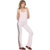 Forever 21 Women’s Flare Leggings with Side Stripes(Pink)