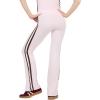 Forever 21 Women’s Flare Leggings with Side Stripes(Pink)