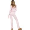 Forever 21 Women’s Flare Pants with Contrast Stitching High Rise Stretch Fit Casual Trend Style(Pink)