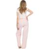 Forever 21 Women’s Wide Leg Pants with Side Stripes and Bow Details(Pink)