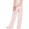 Forever 21 Women’s Wide Leg Pants with Side Stripes and Bow Details(Pink)