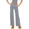 Forever 21 Women’s Wide Leg Fold Over Pants(Navy)