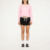 Forever 21 Cable Knit Sweater with Tipping and Applique(Pink)