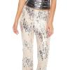 Forever 21 Women’s Abstract Sequin Flare Pants(Pink)