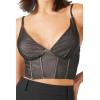 Forever 21 Women’s Bustier Cropped Cami(Black)