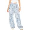 Forever 21 Women’s Distressed Denim Print Jeans(Medium Denim)