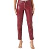 Forever 21 Women’s Faux Leather Ankle Pants(Wine)