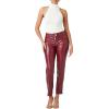 Forever 21 Women’s Faux Leather Ankle Pants(Wine)