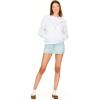 Forever 21 Women’s Full Zip Front Sweatshirt With Drawstring Hood(Grey)