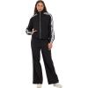 Forever 21 Women’s Nylon Track Jacket With Bow Details(Black)