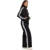 Forever 21 Women’s Nylon Track Jacket With Bow Details(Black)