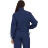 Forever 21 Women’s Nylon Track Jacket With Bow Details(Navy)