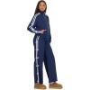 Forever 21 Women’s Nylon Track Jacket With Bow Details(Navy)