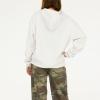 Forever 21 Women’s Oversized Fleece Hoodie With Kangaroo Pocket(Cloud Grey)