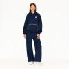 Forever 21 Women’s Oversized Hoodie With Graphic Screens(Navy)