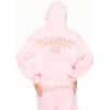 Forever 21 Women’s Oversized Hoodie With Graphic Screens(Pink)