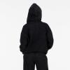Forever 21 Women’s Oversized Zip-up Enzyme Wash Hoodie(Black)