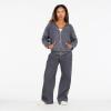 Forever 21 Women’s Oversized Zip-up Enzyme Wash Hoodie(Grey)