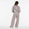 Forever 21 Women’s Oversized Zip-up Enzyme Wash Hoodie(Taupe)