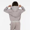 Forever 21 Women’s Oversized Zip-up Enzyme Wash Hoodie(Taupe)