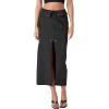 Forever 21 Women’s Split-Hem Cargo Maxi Skirt(Black)