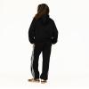 Forever 21 Women’s Zip-up Hoodie With Side Stripes(Black)