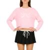 Forever 21 Cable Knit Sweater with Tipping and Applique(Pink)