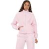 Forever 21 Women’s Nylon Track Jacket With Bow Details(Pink)