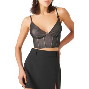 Forever 21 Women’s Bustier Cropped Cami(Black)