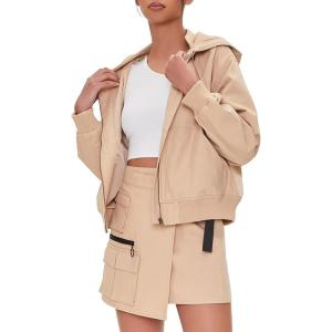 Forever 21 Women’s Cargo Mini Skirt(Khaki/Black)