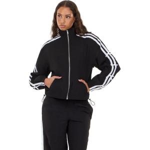 Forever 21 Women’s Nylon Track Jacket With Bow Details(Black)